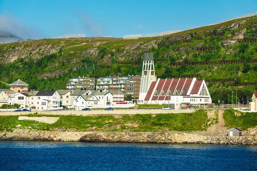 View to the city Hammerfest in Norway by Rico Ködder