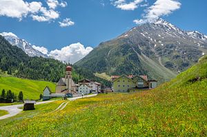Vent Dorf in den Tiroler Alpen in Austira im Frühling