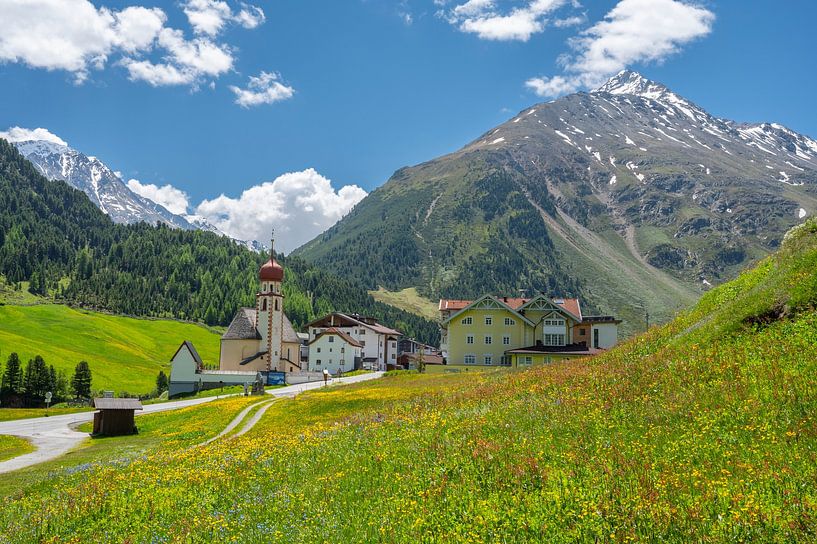 Vent village in the Tiroler Alps in Austira during springtime by Sjoerd van der Wal Photography
