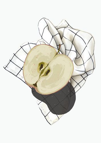 Minimal Fruit (The Apple) von Marja van den Hurk