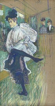 Jane Avril aan het dansen, Henri de Toulouse-Lautrec - 1892