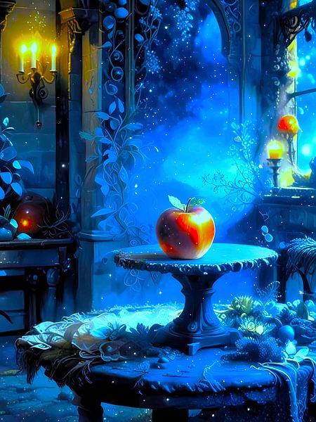 Verzauberter Apfel in einer mystischen Umgebung von A.D. Digital ART