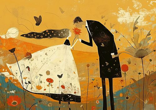 Romantic Painting by ARTEO Paintings