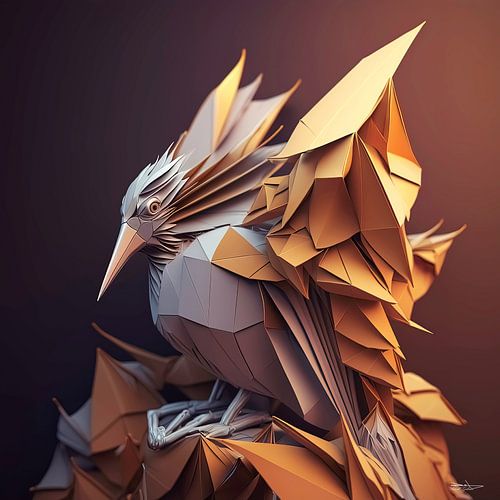 origami of a bird