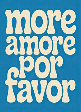 More Amore Por Favor Retro Typography by Niklas Maximilian