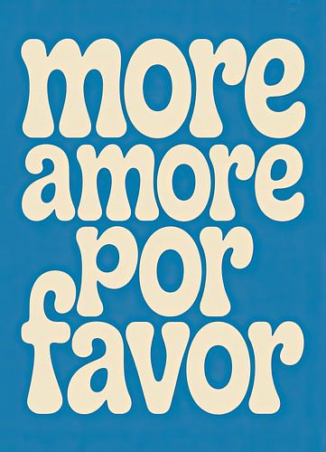 More Amore Por Favor Retro typografie
