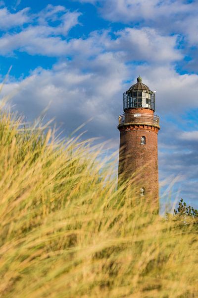 Leuchtturm am Darßer Ort an der Ostsee von Werner Dieterich