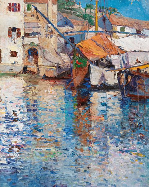 A Sunny Day in the Old Harbour van Antonije Lazovic