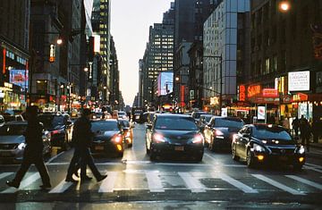 Zebrapad in New York, Verenigde Staten (analoog)