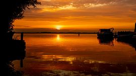 Zonsopkomst in het Wormer en Jisperveld van Hans de Waay