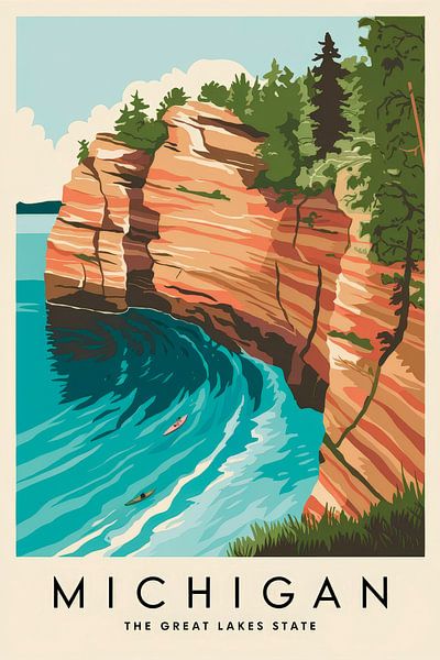 Michigan by Poster Art Shop