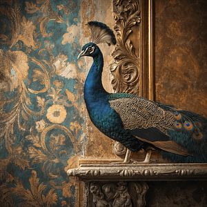 Splendeur royale en or et bleu