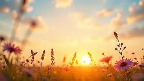 Kleurrijke schemering