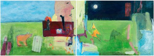 Door het gat in de deur de hele arm reiken