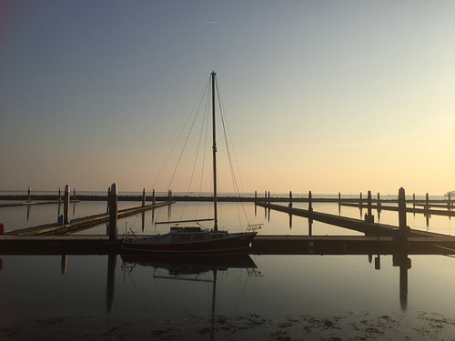Eenzame zeilboot