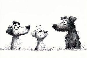 drei disney-hunde