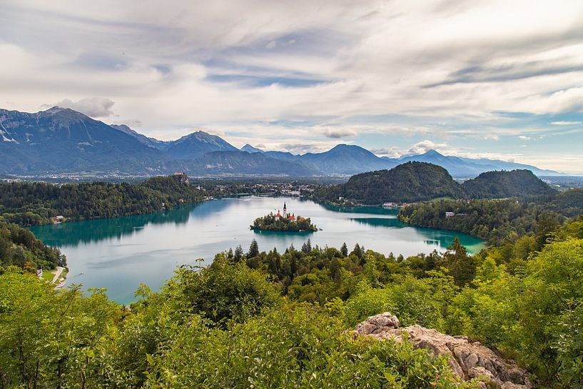 Lac de Bled Slovénie par Louise Poortvliet