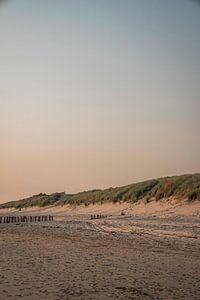 Stille an der Küste - Sanddünen bei Sonnenuntergang - Flushing