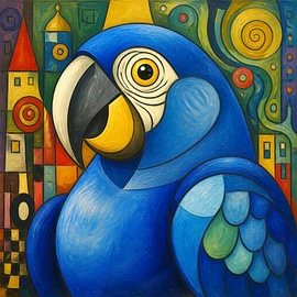 Blauwe papegaai