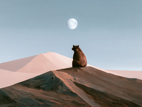 Beer under the full moon