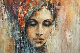 Abstracte Contemplatie in Vloeiende Kleuren van Art & Soul Creations