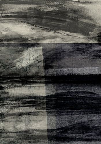 De storm. Minimalistisch abstract landschap.