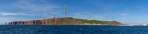 Heligoland Island Wide Panorama with Communication Tower