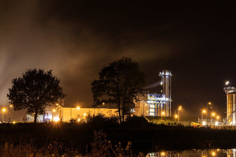 Chemische industrie 's nachts par Steven Van Aerschot