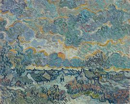 Cottages and Cypresses, Reminiscence of the North, Vincent van Gogh