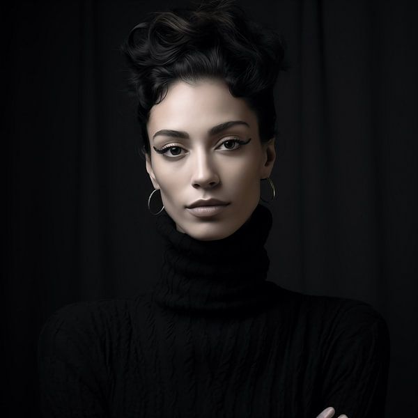 Portrait von fernlichtsicht