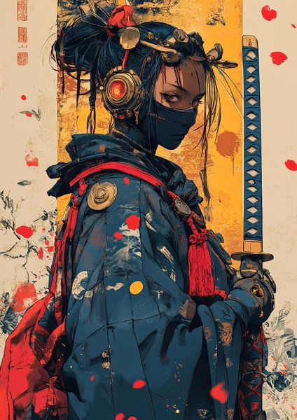 Futuristische Anime-inspirierte Zeichenkunst von Lufy