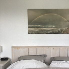 Kundenfoto: regenbogen in der oostkapelle zeeland von anne droogsma, auf leinwand