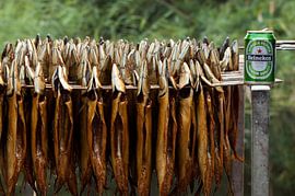 Gerookte vis en bier sur Harld Roling