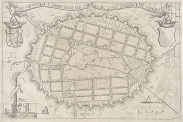 Plan de la ville d'Utrecht, anno 1670, Anthonie de Winter, 1670