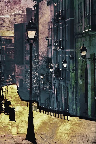 Straße in Bilbao von Frans Nijland