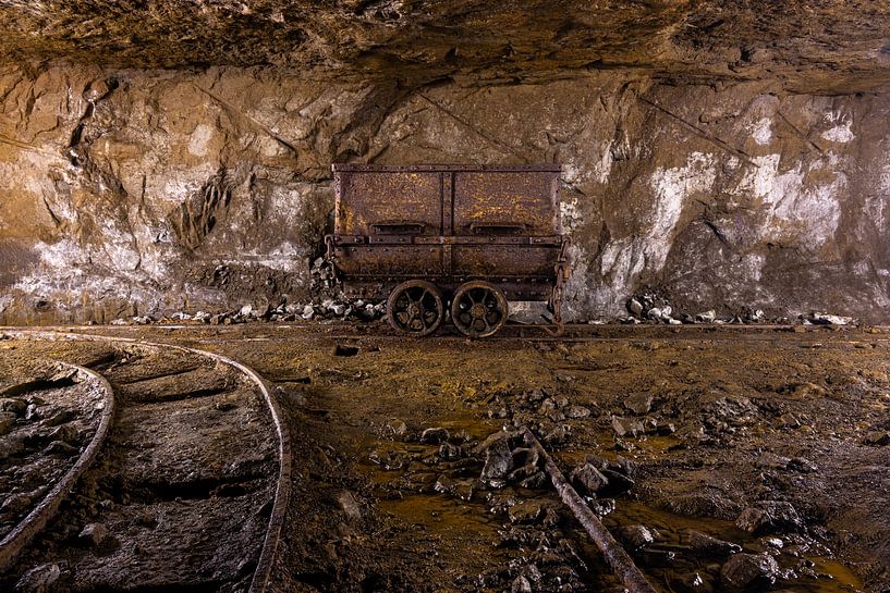 Riveted mining cart by Mark Lenoire