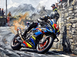Yamaha R1 Fury bei der TT von Jan Keteleer