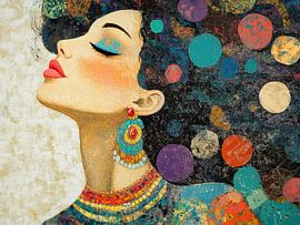 Portrait Colourful Elements by Eye catching paintings