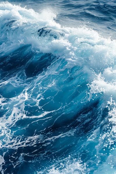 Bulderende golven van Poster Art Shop