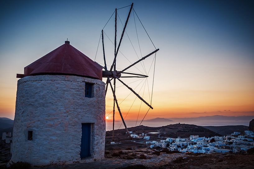Amorgos - Windmühlen von Chora von Alexander Voss