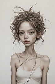 young girl by Matthias Beckmann