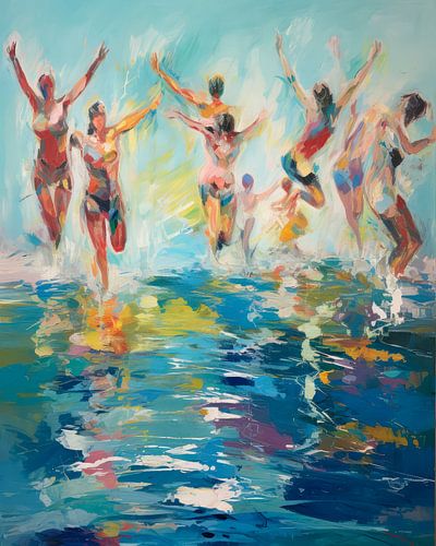 Refreshing Dive into the Sea