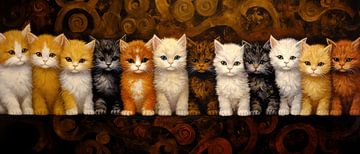 Peinture de chatons sur Preet Lambon