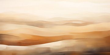 Abstract heuvel landschap #14 van Bert Nijholt