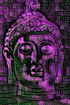 Buddha - the Joy in Violett