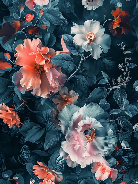 moody flowers by haroulita