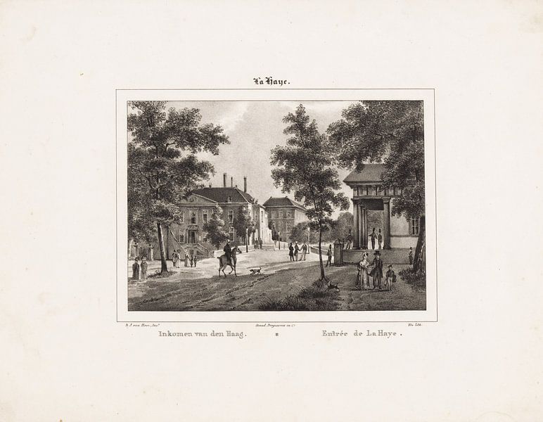 Joannes Willem Vos, Ansicht von Den Haag, 1827 - 1853 von Atelier Liesjes