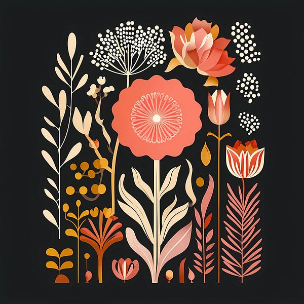 Art populaire Fantaisie florale par Artistic