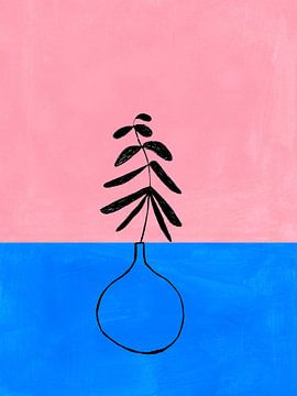 Cobalt Pink Vase by Ejaaz Haniff
