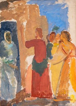 Karl Isakson - De opstanding van Lazarus (tussen 1920 en 1921) van Peter Balan